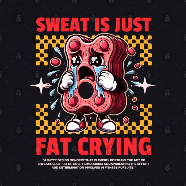 Funny Gym, Sweat  is Just Fat Crying by Create Magnus